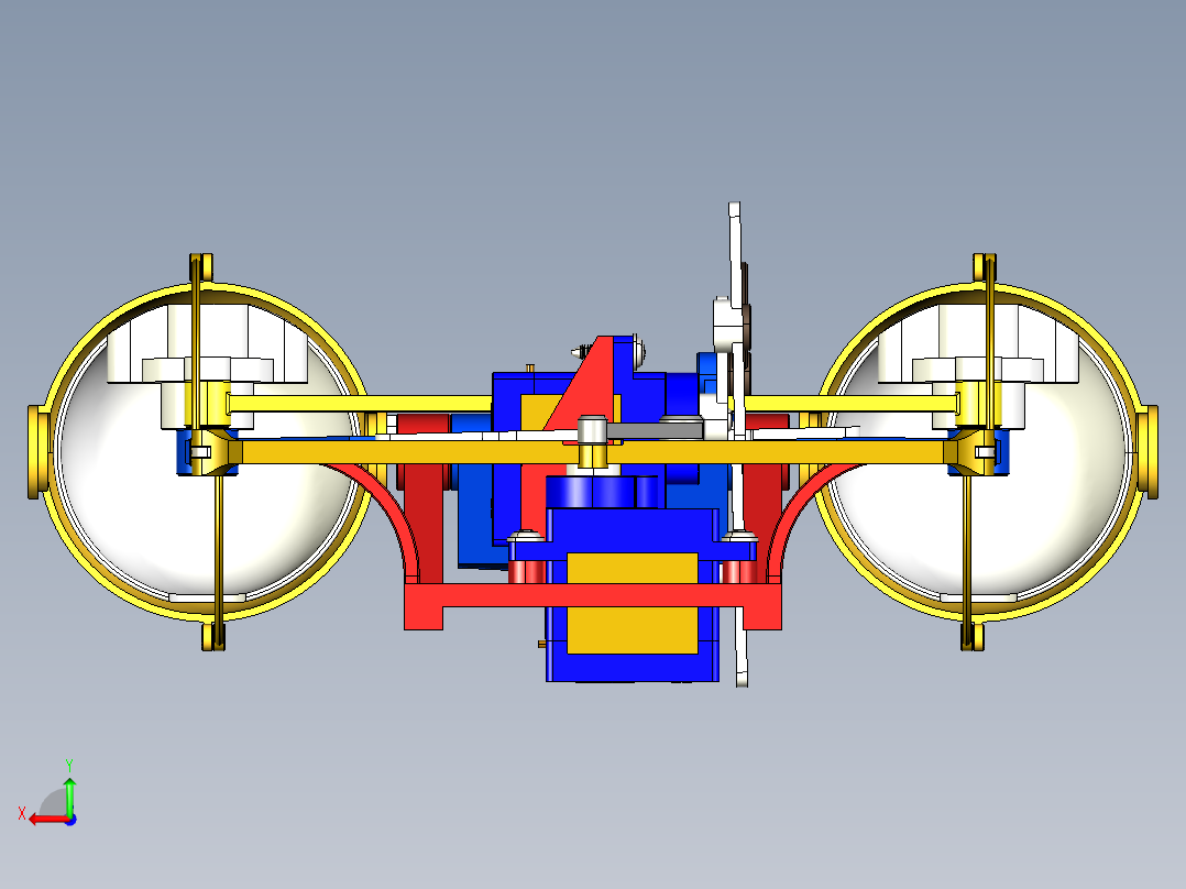 eye-mechanism人眼睛仿生机构3D图纸 STEP格式后视图