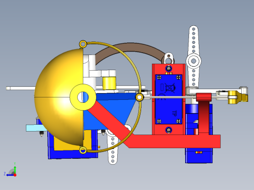 eye-mechanism人眼睛仿生机构3D图纸 STEP格式右视缩略图