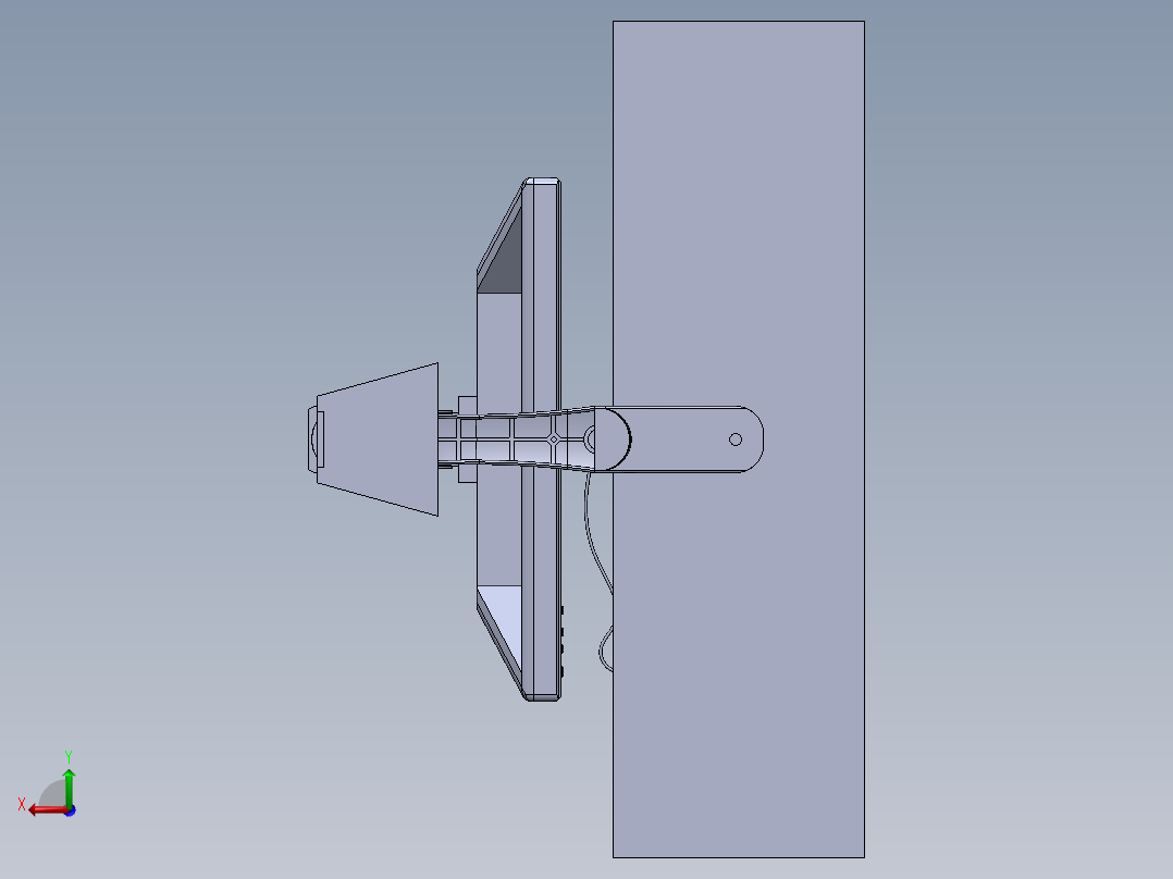 粉盒CCD检测机（sw18可编辑+工程图）后视图