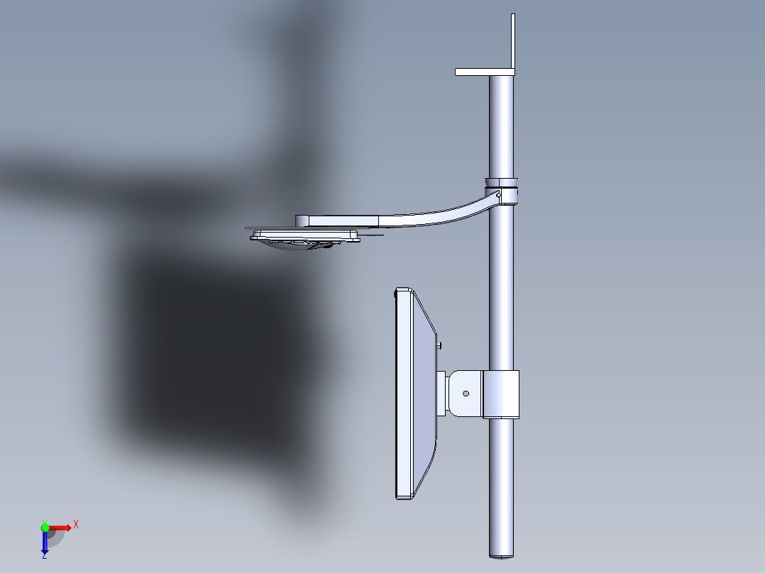 粉盒CCD检测机（sw18可编辑+工程图）俯视图