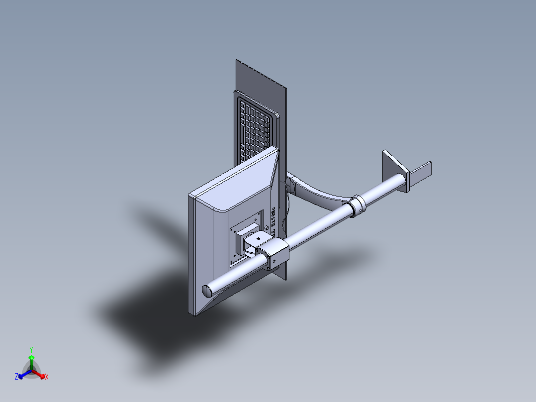 粉盒CCD检测机（sw18可编辑+工程图）正等轴测图