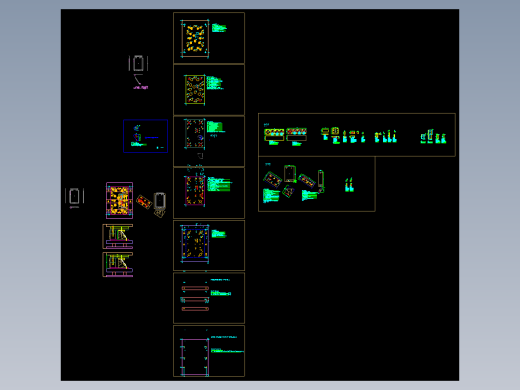 平板电脑后盖侧冲孔模具图
