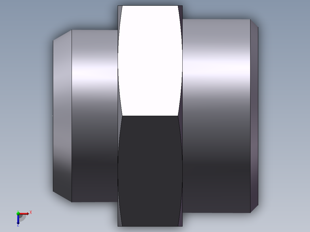 焊接直接头、1CW-36-28俯视图