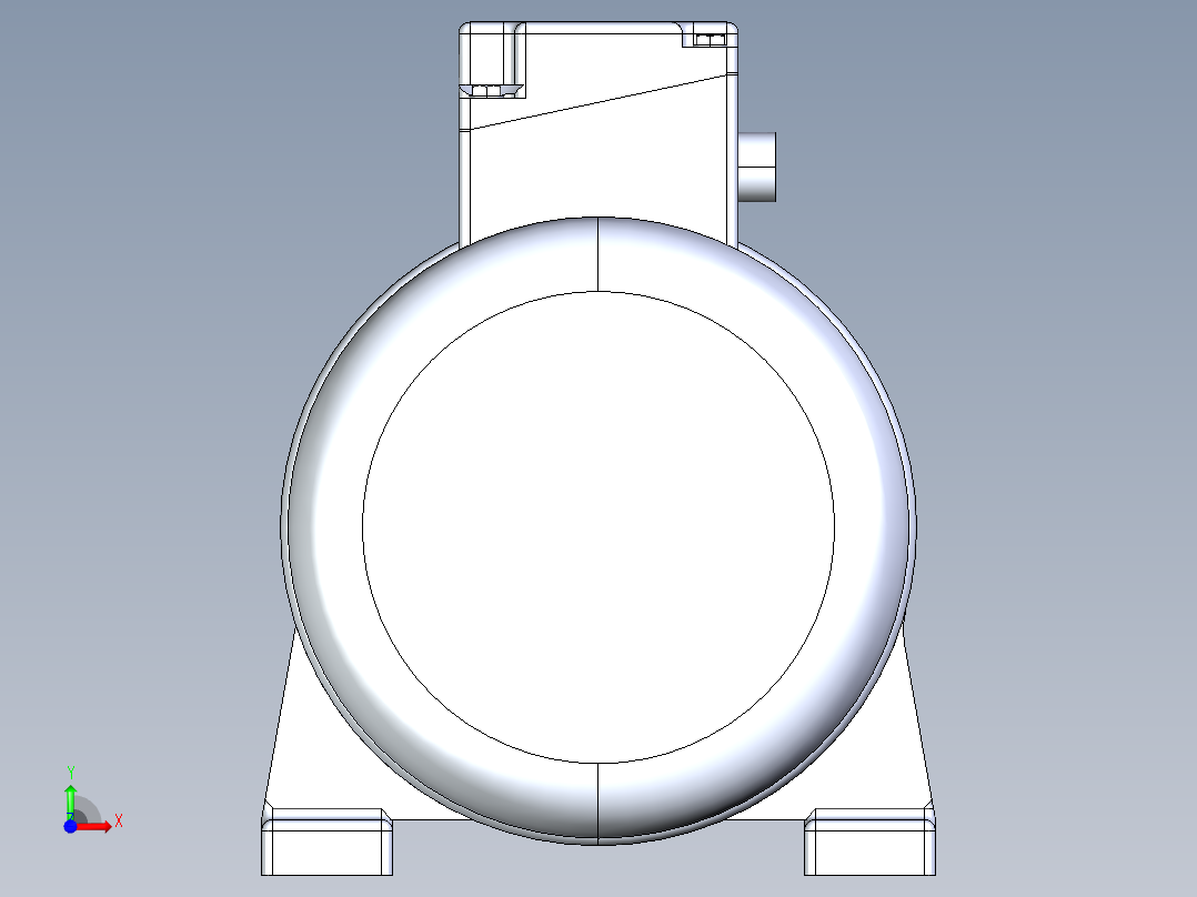 BH型卧式三相（铝）铁壳（刹车）齿轮减速马达[BH-28-0.4-15-90-SG3-TL]前视图