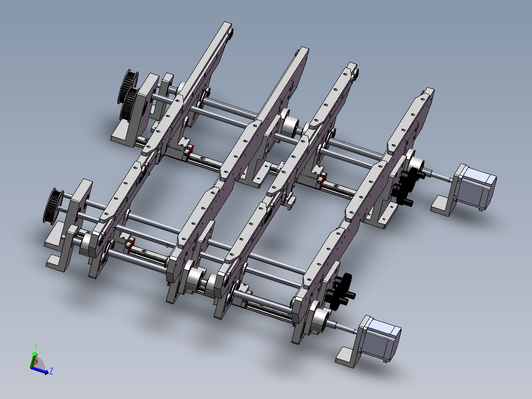 1.1米四带宽度可调输送机