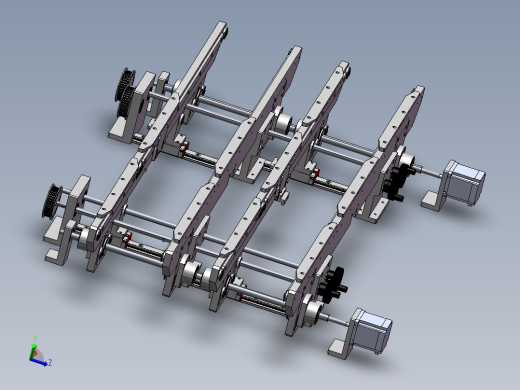 1.1米四带宽度可调输送机