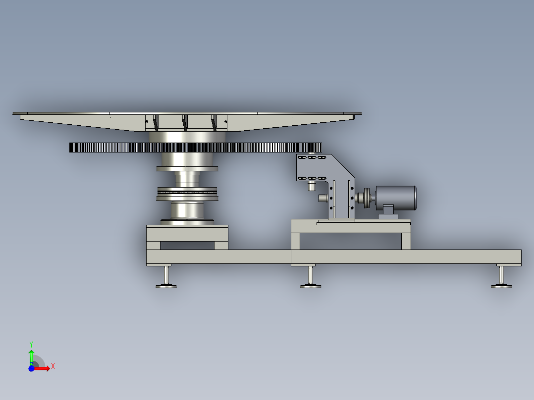 大型转盘前视图