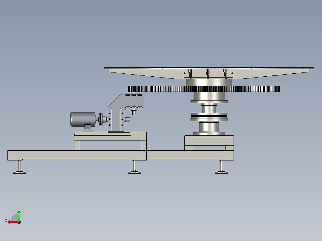 大型转盘后视图