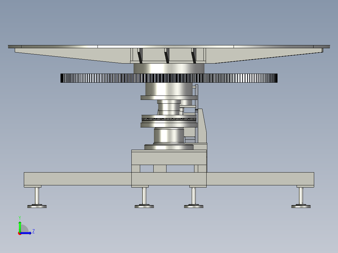 大型转盘左视图