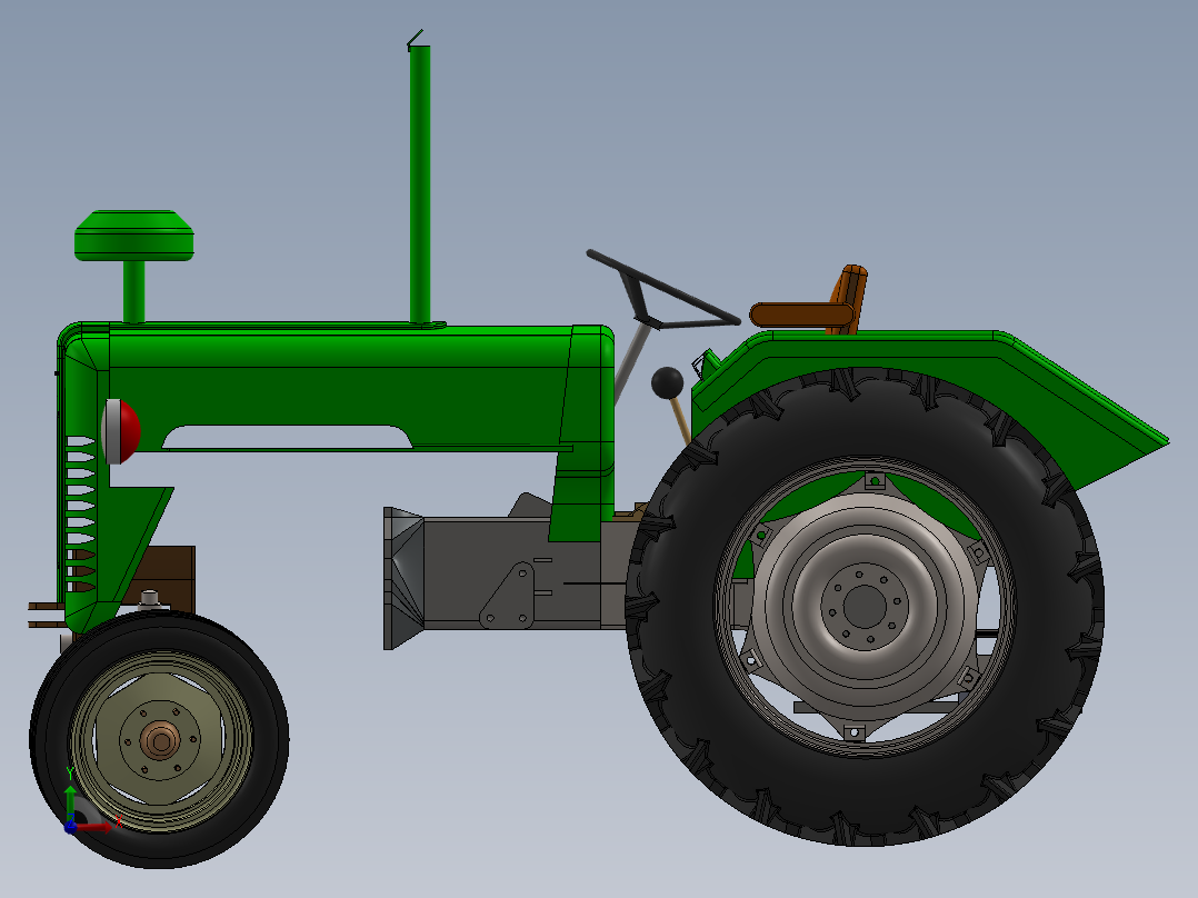 拖拉机、四轮车(18)前视图