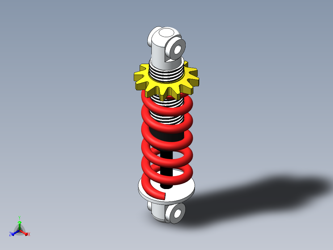 减震器正等轴测图