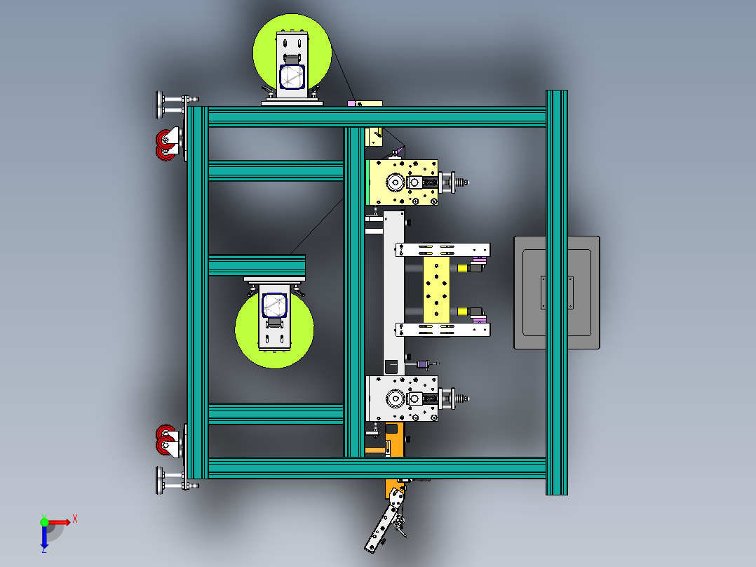 D705口子胶检测机sw16俯视图