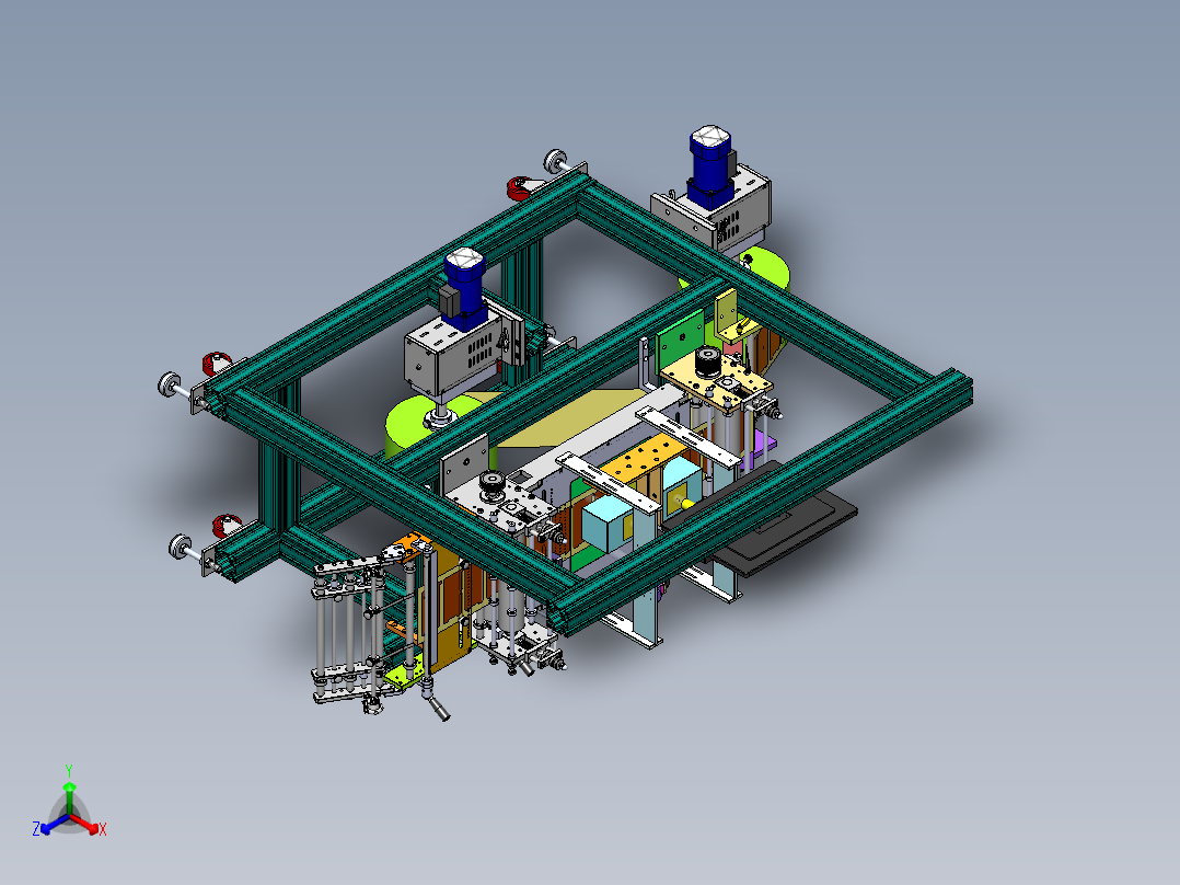 D705口子胶检测机sw16正等轴测图