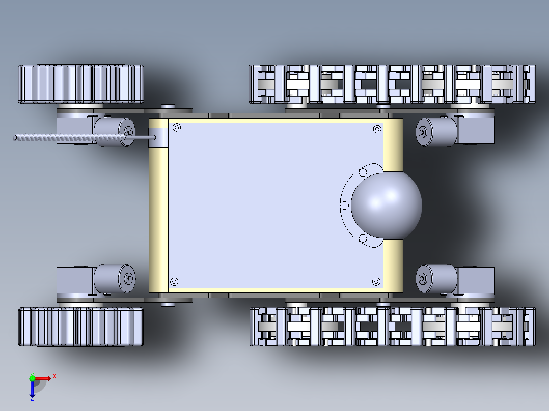 AGV小车、AGV(160)俯视图