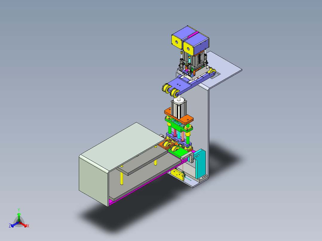 P600 型食品包装膜热封定位机构