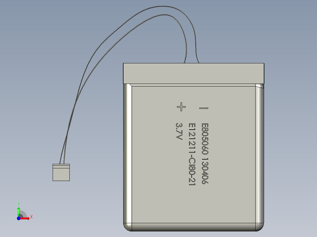 电池仓、电池(35)前视图