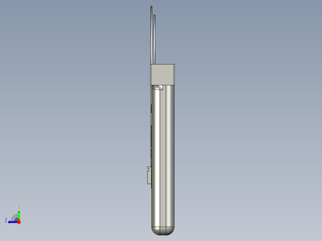 电池仓、电池(35)右视图