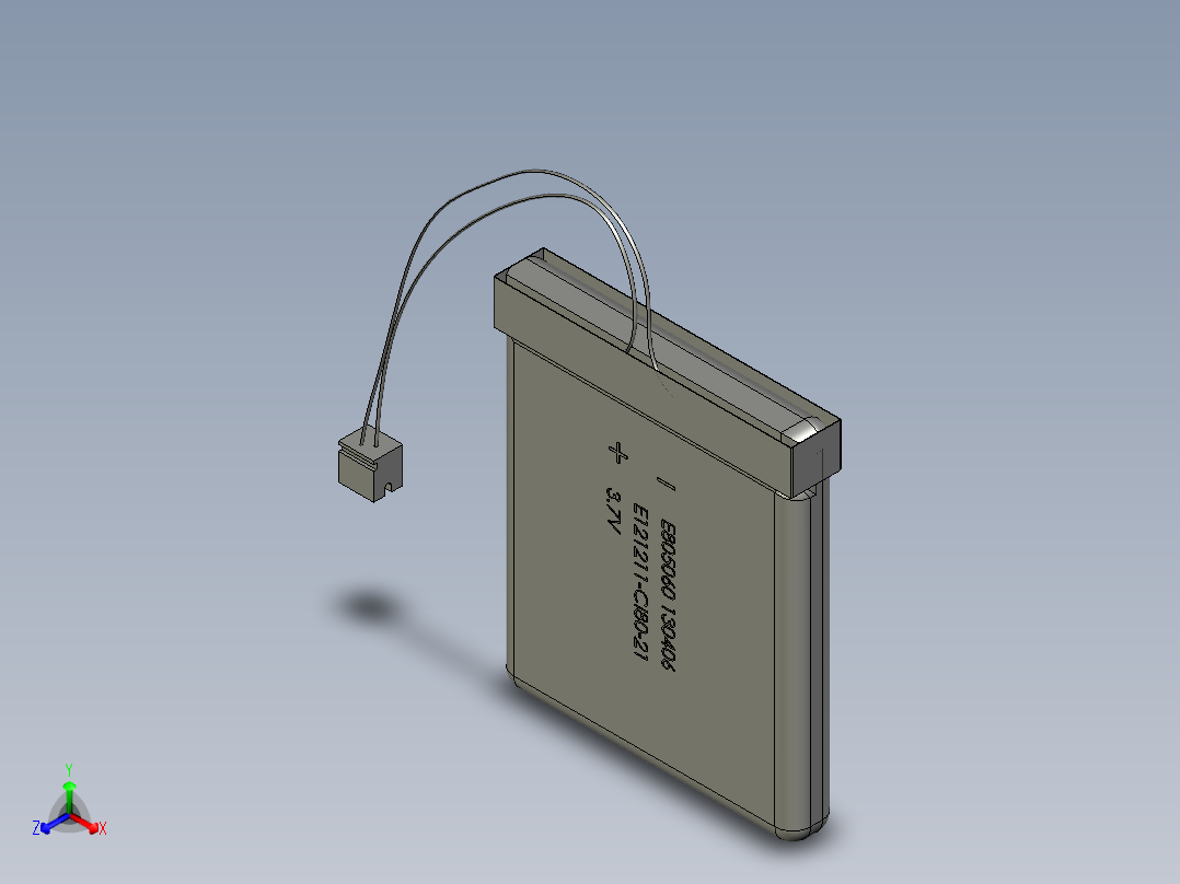 电池仓、电池(35)正等轴测图