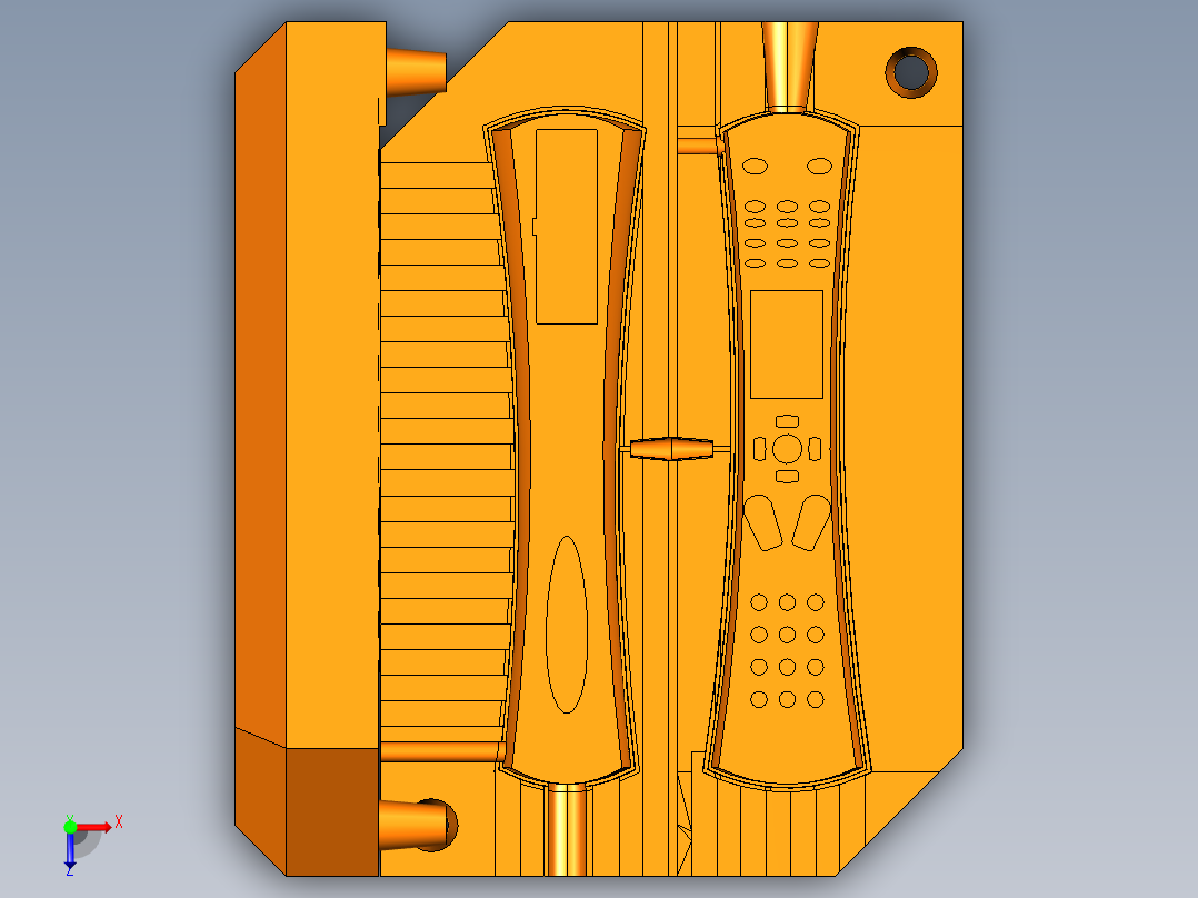 B3004376-遥控器模具  TRINOTA俯视图