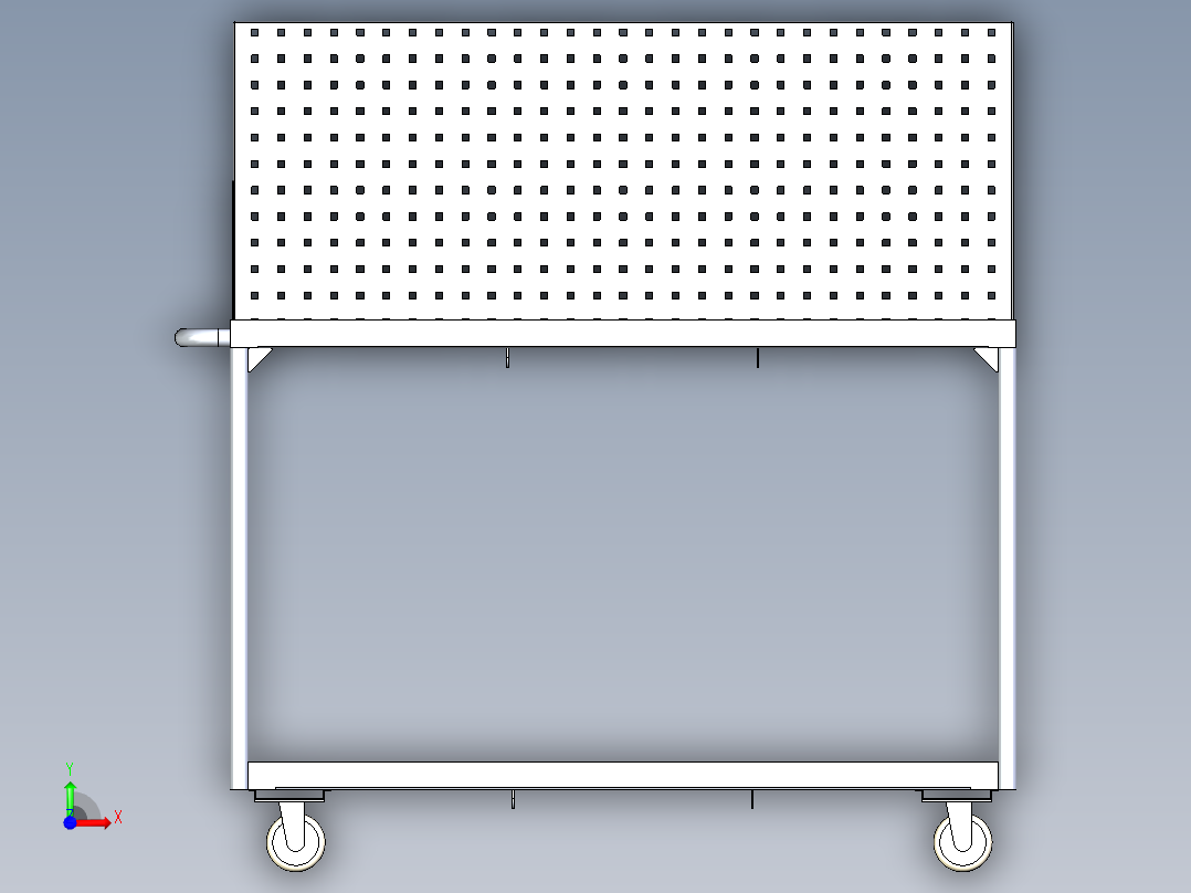 工位推车前视图