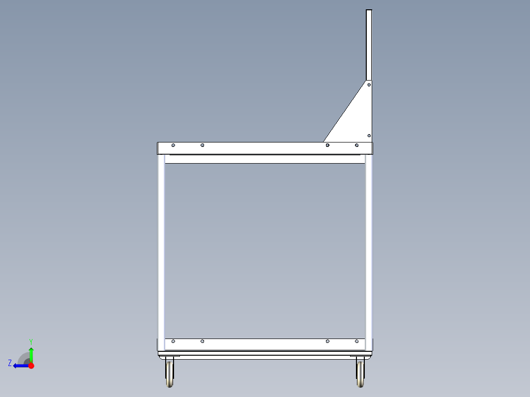 工位推车右视图