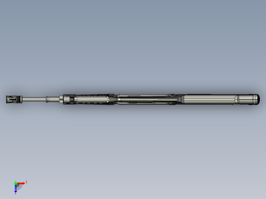 手枪左轮冲锋枪老式狙击步枪设计3D图纸real-sword-rs-type-97-aeg sw stp俯视缩略图