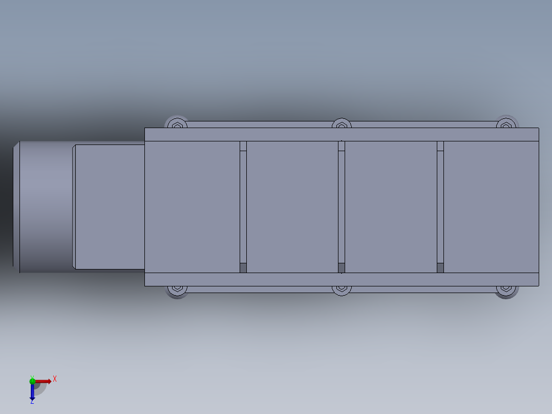 直流牵引断路器俯视图
