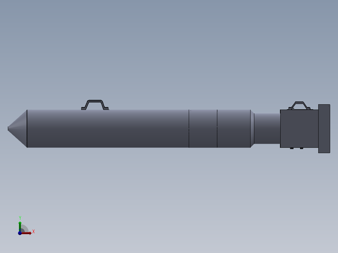 用于消灭藏在洞里的老鼠害虫的工具前视图