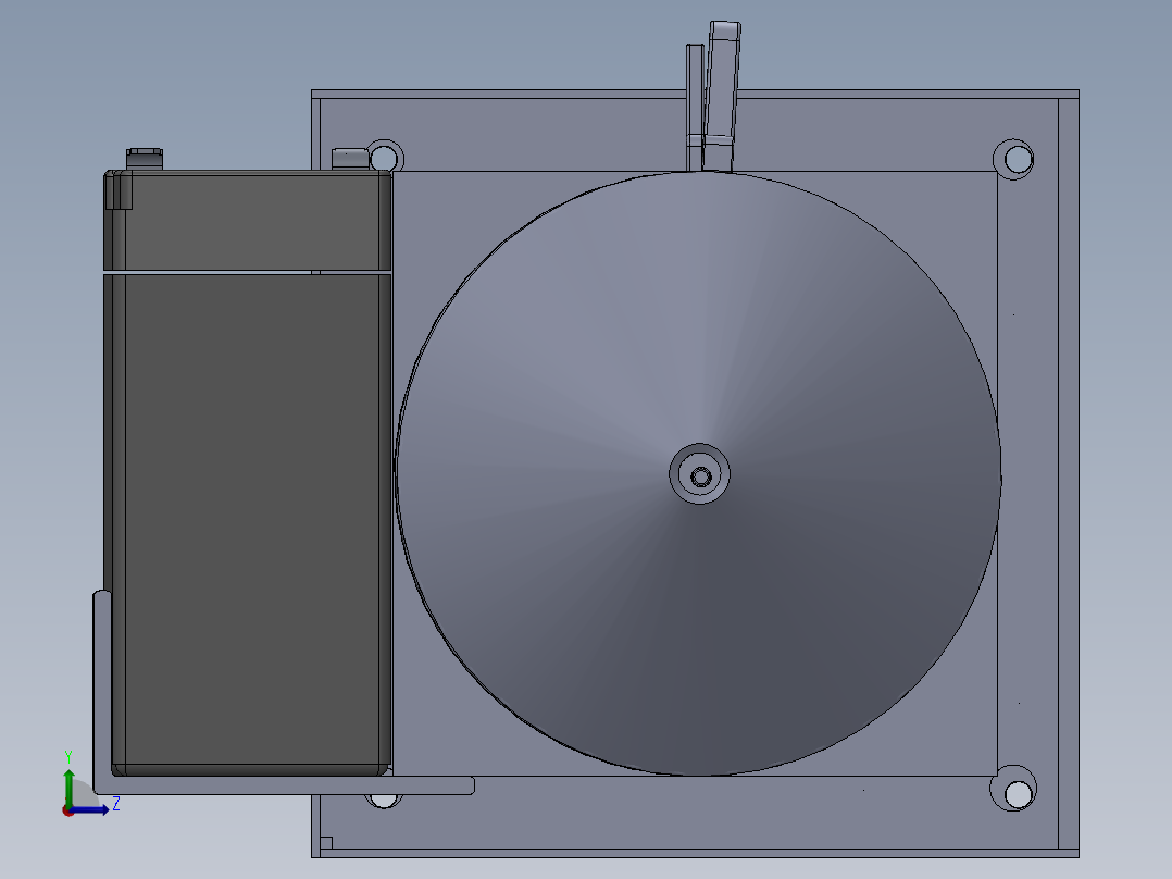 用于消灭藏在洞里的老鼠害虫的工具左视图