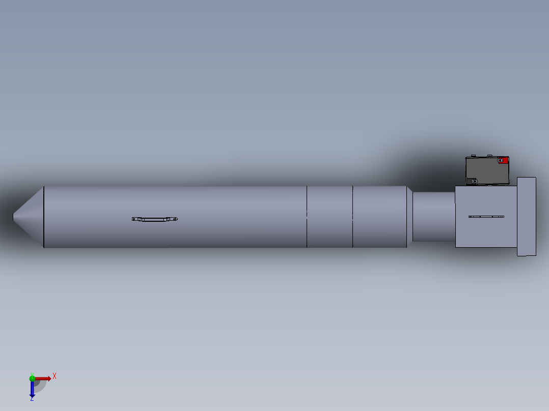 用于消灭藏在洞里的老鼠害虫的工具俯视图