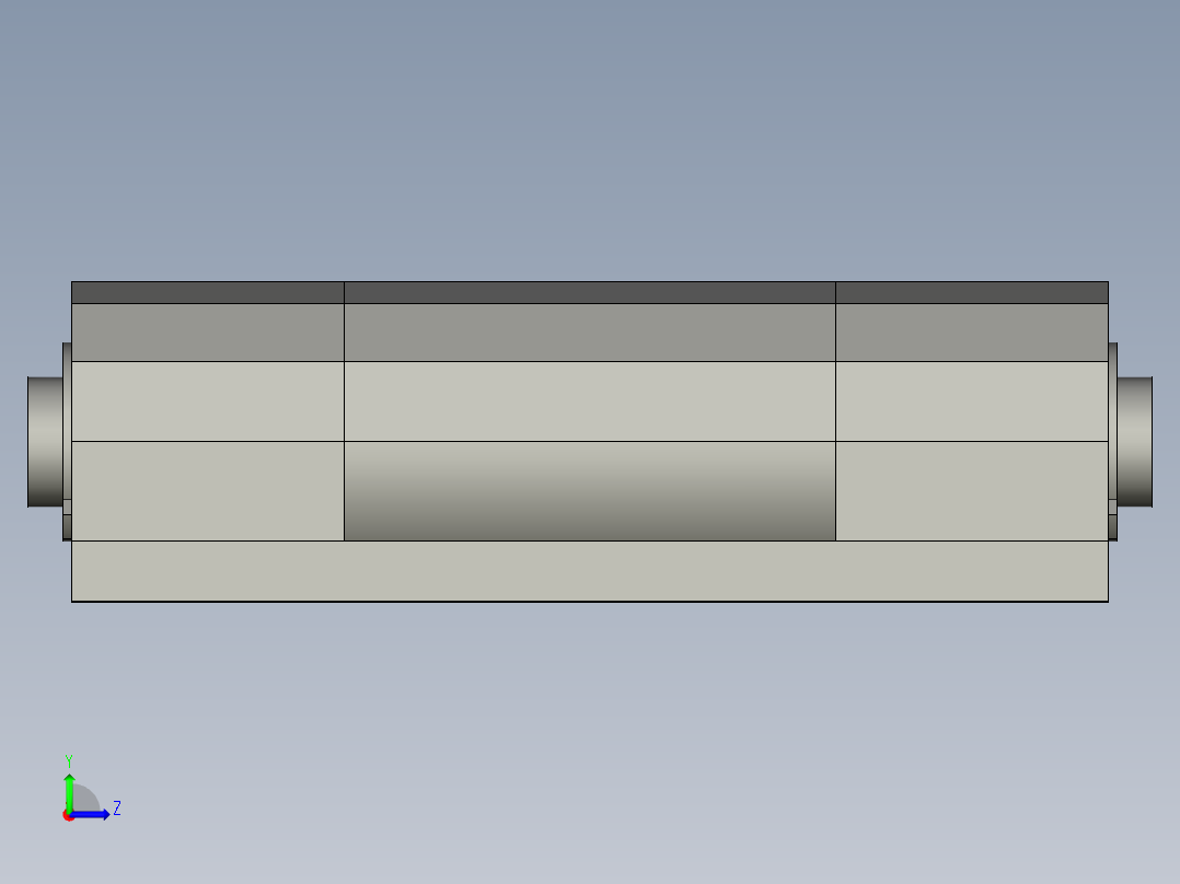 HFK21-60B阻尼合页ZB左视图
