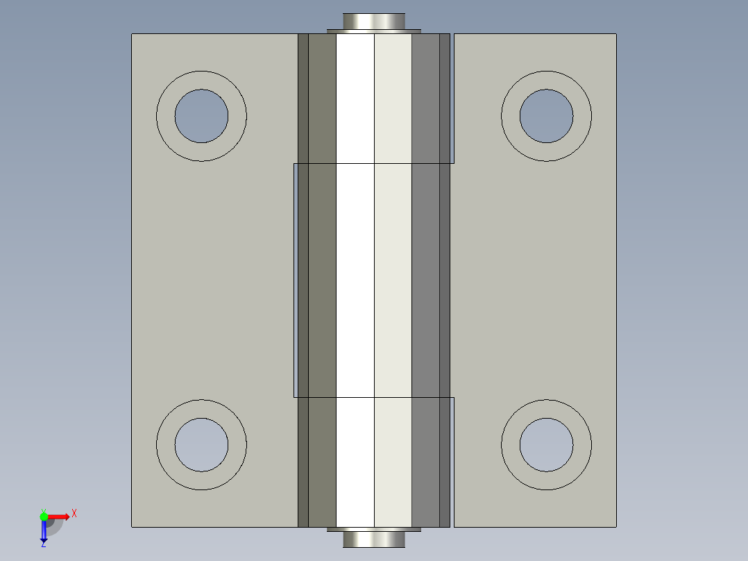 HFK21-60B阻尼合页ZB俯视图