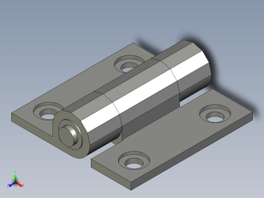 HFK21-60B阻尼合页ZB正等轴测缩略图