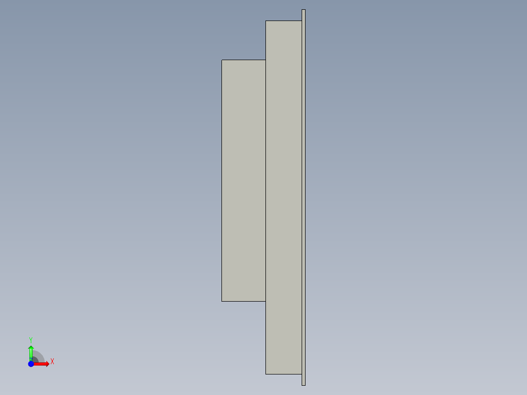 17寸工控触摸屏前视图