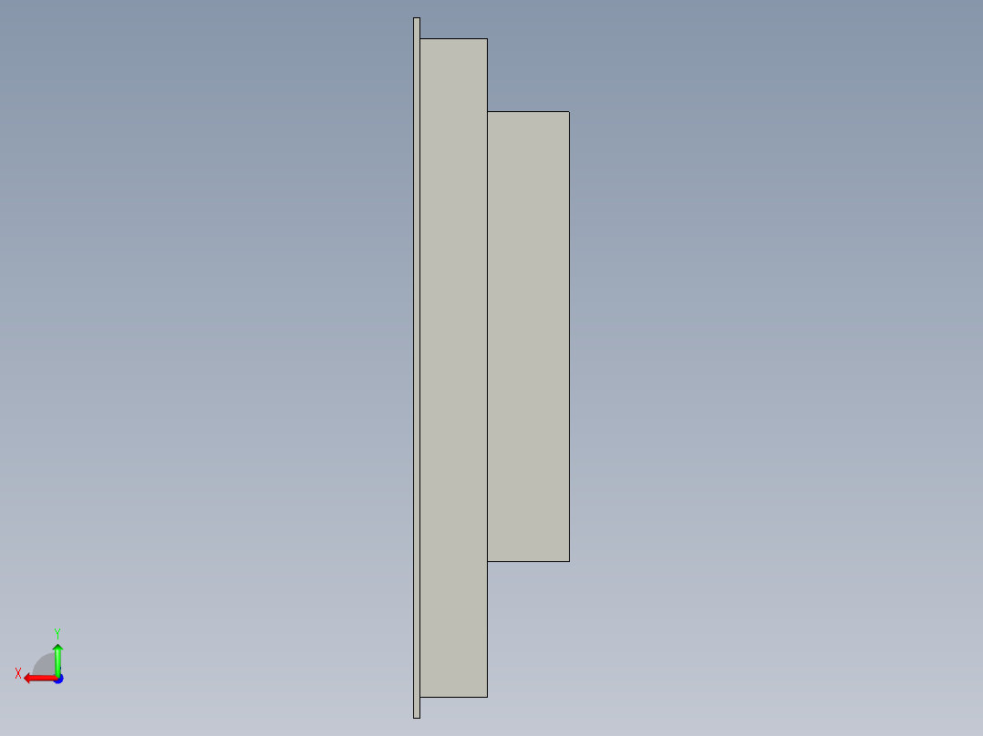 17寸工控触摸屏后视图
