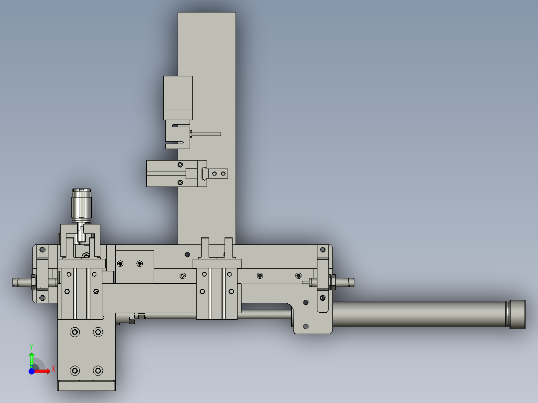 成品下料组件前视图
