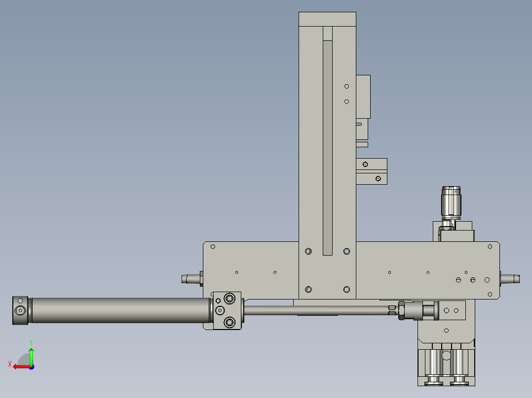 成品下料组件后视图