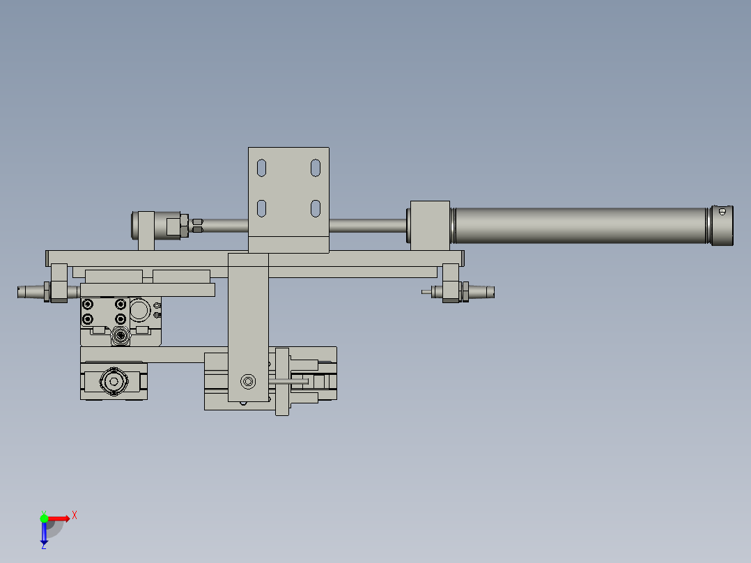 成品下料组件俯视图