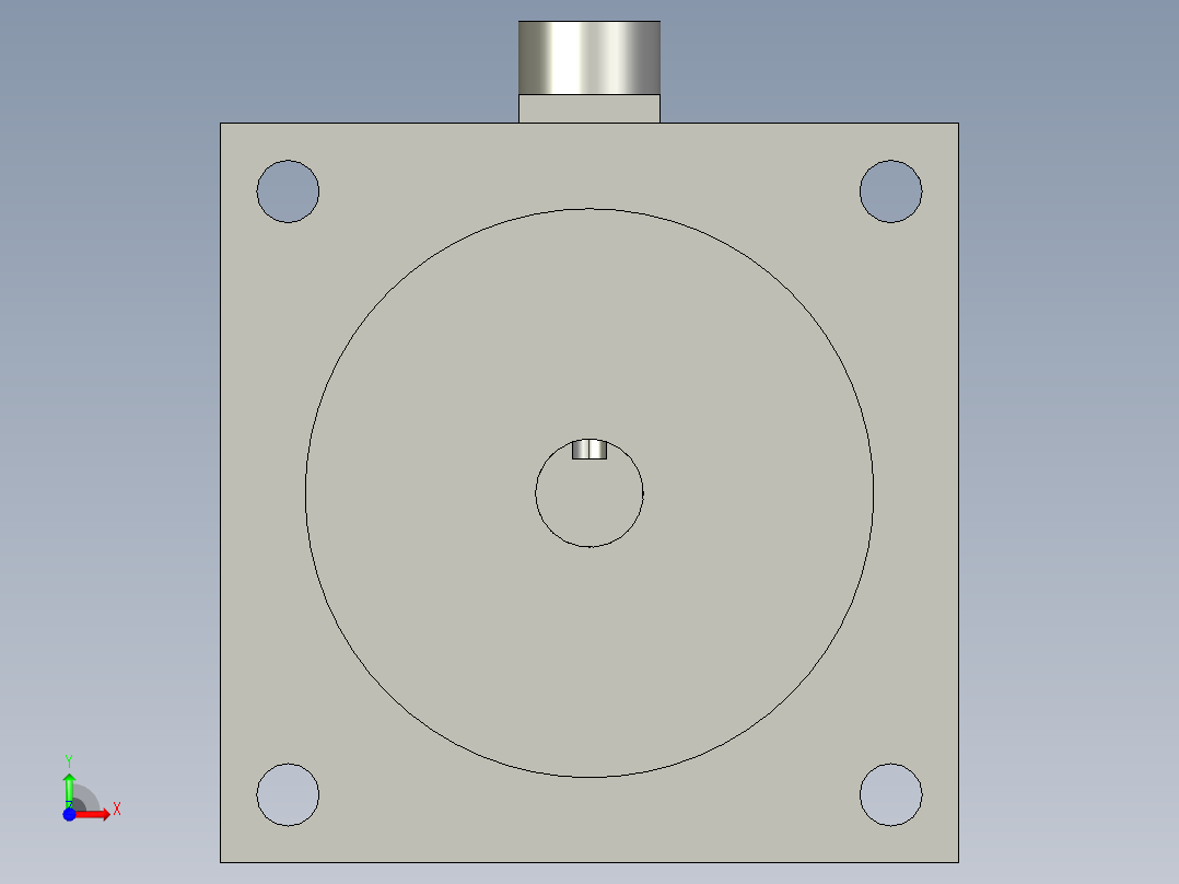 竖直移动装置步进电机带抱闸130FL130BYG310前视图