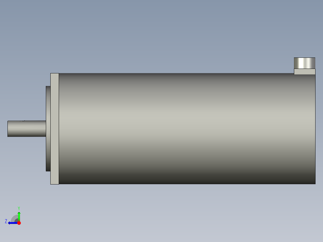 竖直移动装置步进电机带抱闸130FL130BYG310右视图