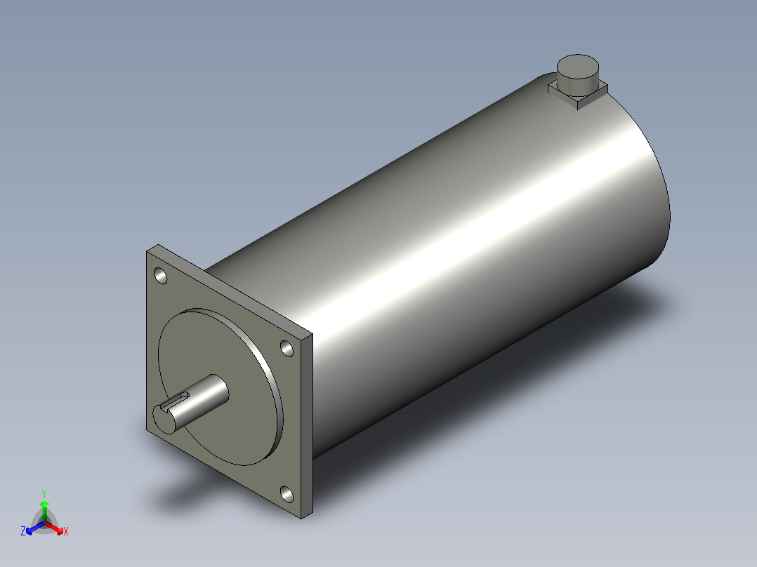 竖直移动装置步进电机带抱闸130FL130BYG310正等轴测图