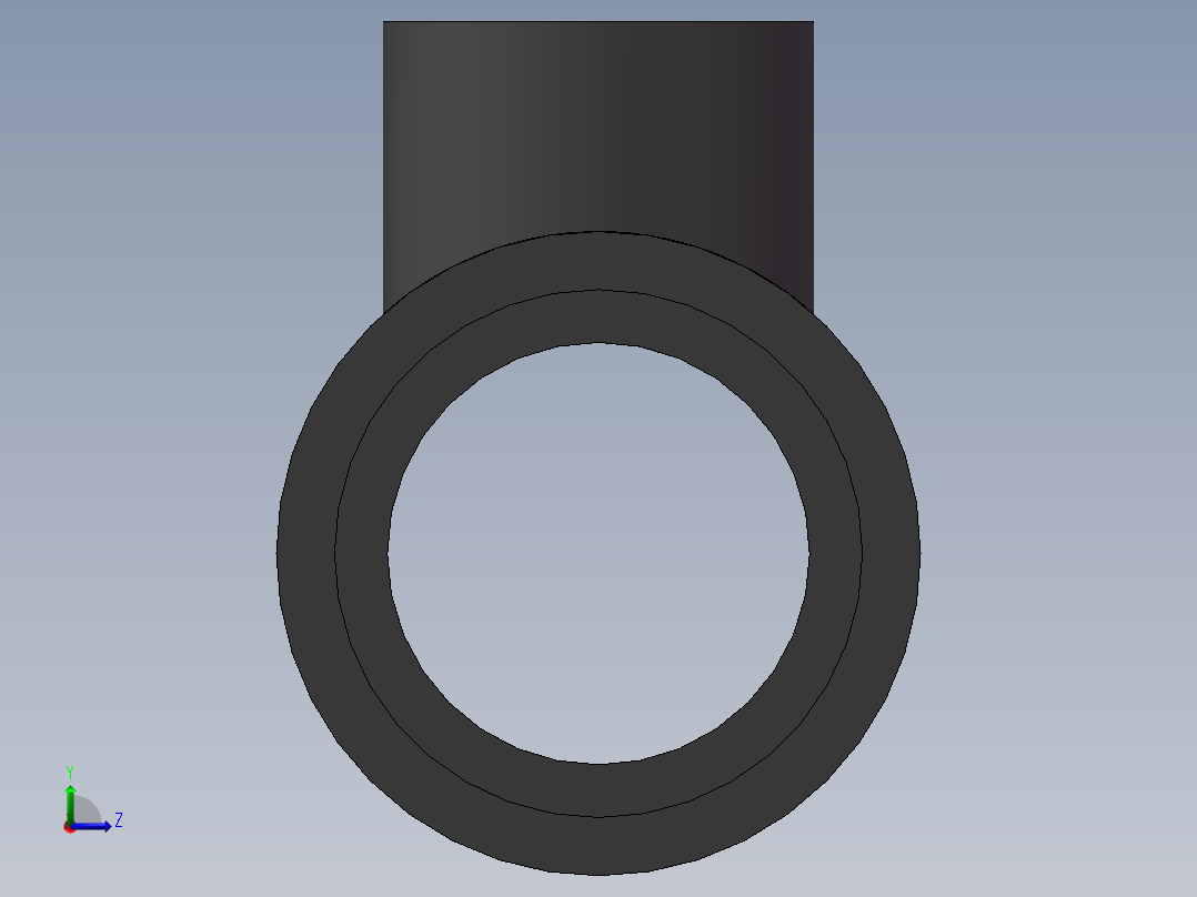 UPVC_RTEE_DN40_20左视图