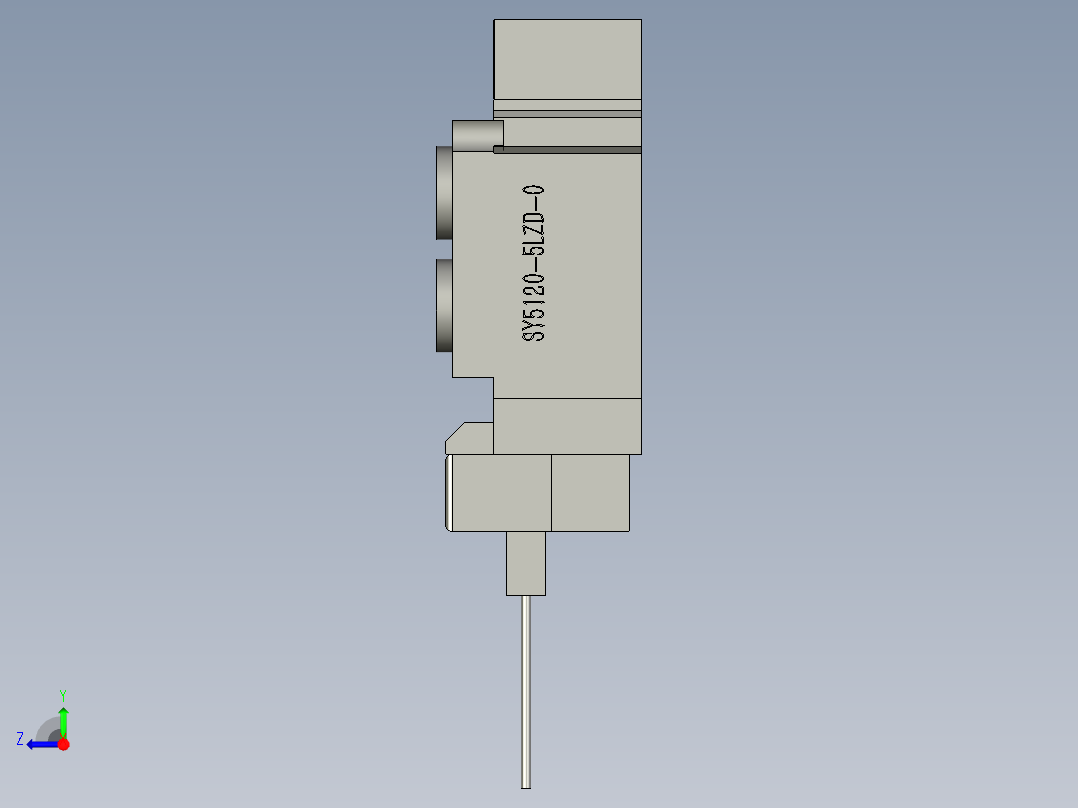 电磁阀SY5120-5LDZ-01右视图