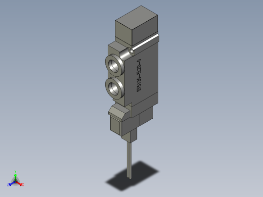 电磁阀SY5120-5LDZ-01正等轴测缩略图