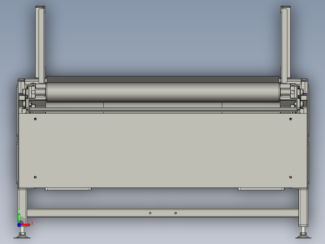 小型伸缩线工业轻型可伸缩皮带线传动带前视图