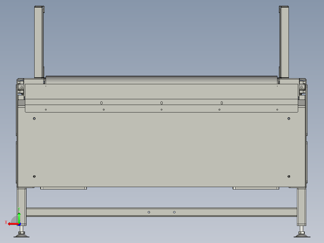 小型伸缩线工业轻型可伸缩皮带线传动带后视图