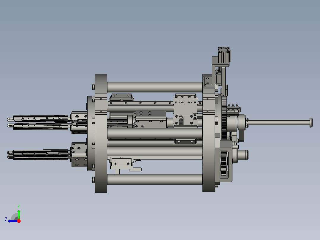 YWP200K4-02-01-00三轴组件右视图