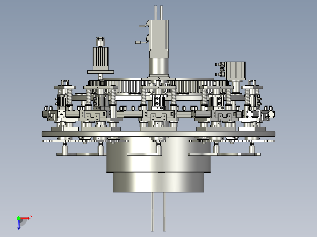 圆盘组件俯视图