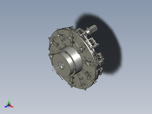 圆盘组件正等轴测缩略图