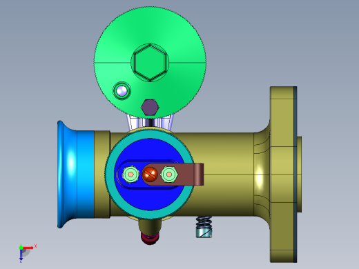 低排放汽车发动机化油器俯视缩略图